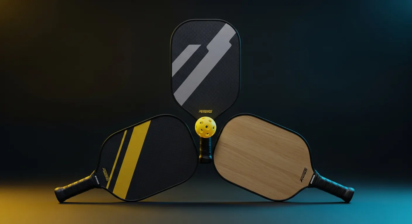 Control, power and spin pickleball paddles